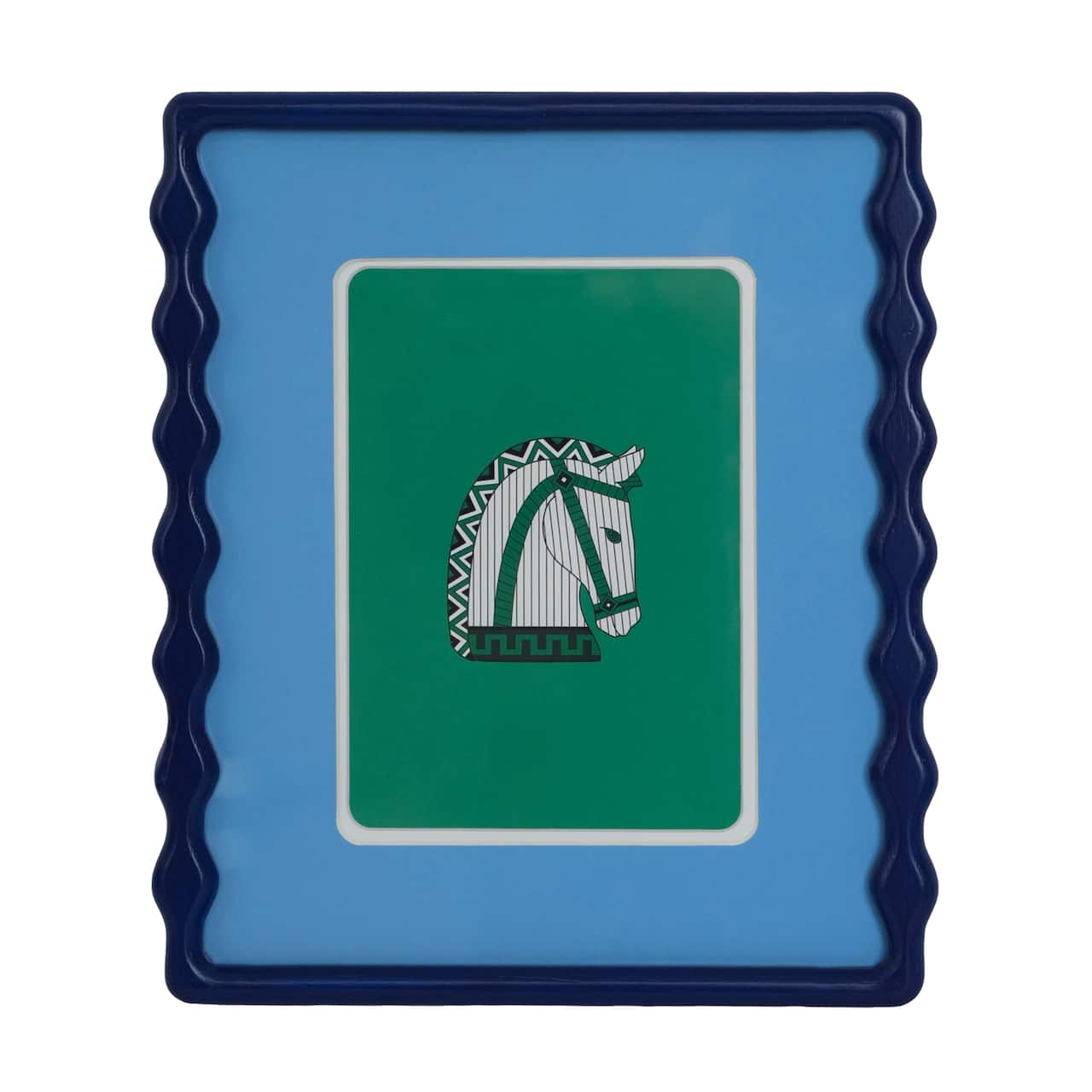 Jonathan Adler x Michaels 5" x 7" Black & Blue Matted Wood Tabletop Frame